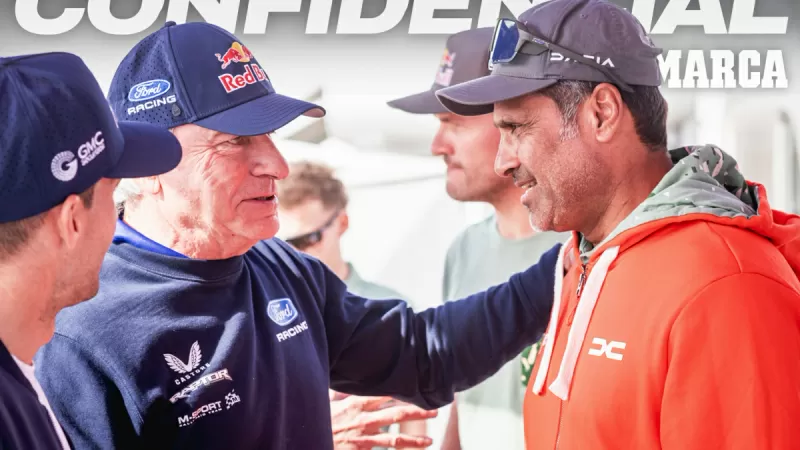 纳赛尔·阿提亚 (Nasser Al-Attiyah)，距离福特仅一步之遥……距离成为 2027 年达喀尔拉力赛卡洛斯·塞恩斯 (Carlos Sainz) 的队友