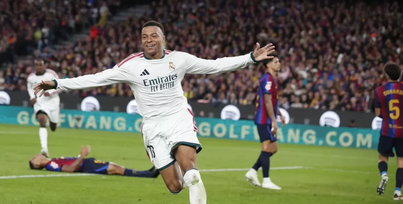 巴塞罗那 - 皇家马德里 | “El Clásico”总结、结果和目标 |姆巴佩双打