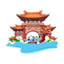 场坝龙泉井村队队徽